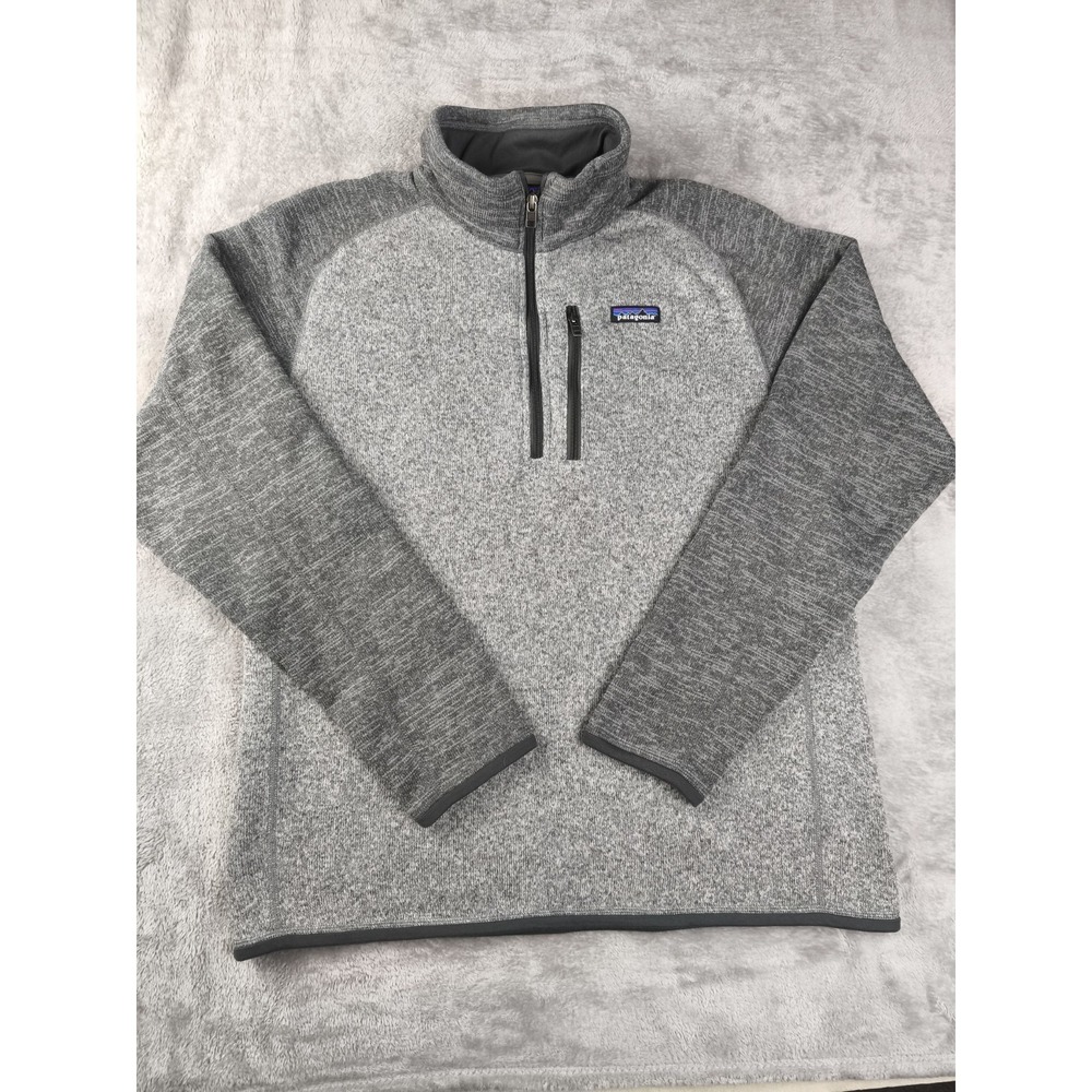 Patagonia Better Sweater 1/4 Zip Fleece Jacket Gray Large Pullover